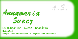 annamaria svecz business card