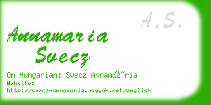 annamaria svecz business card